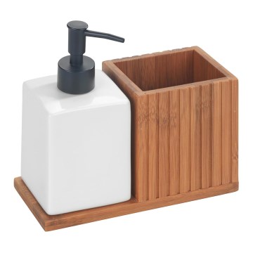 WENKO 54944100 - Dávkovač mýdla MERA 18,5x17 cm hnědá