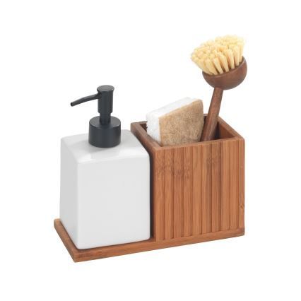 WENKO 54944100 - Dávkovač mýdla MERA 18,5x17 cm hnědá