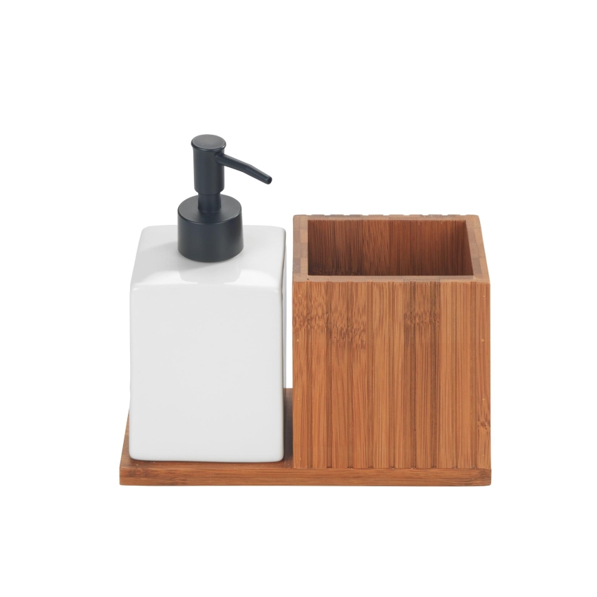 WENKO 54944100 - Dávkovač mýdla MERA 18,5x17 cm hnědá