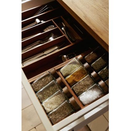 WENKO 54950100 - Kořenkový organizér ANNI 38x20 cm hnědá