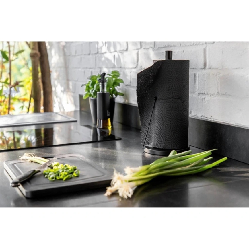 WENKO 55015100-Držák BLACK OUTDOOR KITCHEN 15x33 cm černá