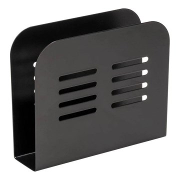 WENKO 55025100-Držák ubrousků BLACK OUTDOOR KITCHEN 15x12,5 cm černá