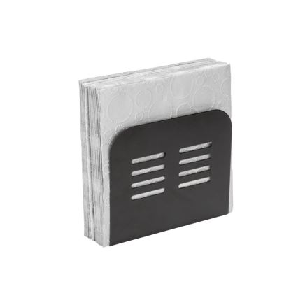 WENKO 55025100-Držák ubrousků BLACK OUTDOOR KITCHEN 15x12,5 cm černá