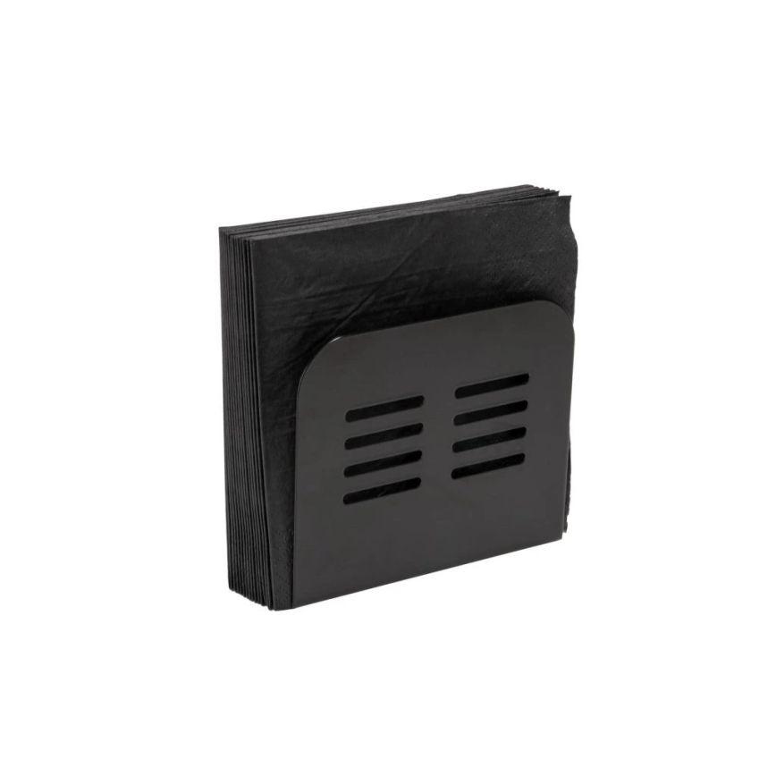 WENKO 55025100-Držák ubrousků BLACK OUTDOOR KITCHEN 15x12,5 cm černá