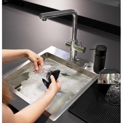 WENKO 55030100 - Houbička BLACK OUTDOOR KITCHEN 12x1,2 cm černá