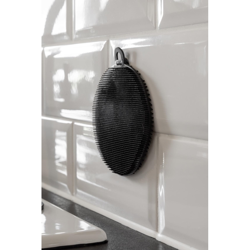 WENKO 55030100 - Houbička BLACK OUTDOOR KITCHEN 12x1,2 cm černá