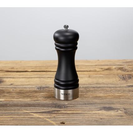 WENKO 55082100-Mlýnek na sůl BLACK OUTDOOR KITCHEN 5x17,5 cm stříbrná/černá/bílá