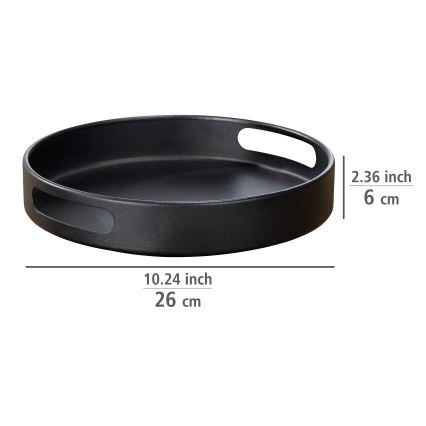 WENKO 55098100 - Tácek BLACK OUTDOOR KITCHEN 26x6 cm černá