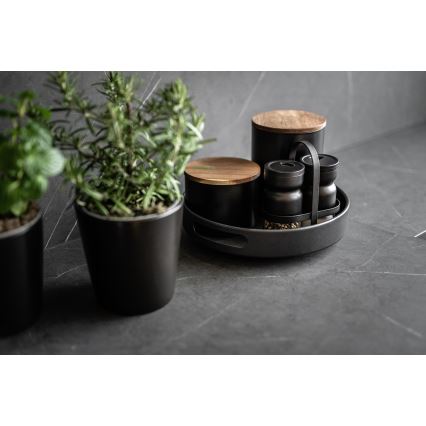 WENKO 55098100 - Tácek BLACK OUTDOOR KITCHEN 26x6 cm černá