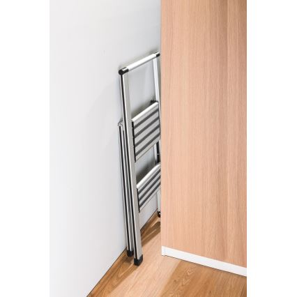 WENKO 601011100 - Schůdky ALU-DESIGN 44x101 cm stříbrná/černá
