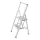 WENKO 601015100 - Schůdky ALU-DESIGN 44x101 cm bílá/šedá