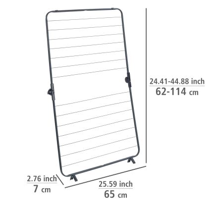 WENKO 63003100 - Sušák na prádlo CHAMPION 65x114 cm černá