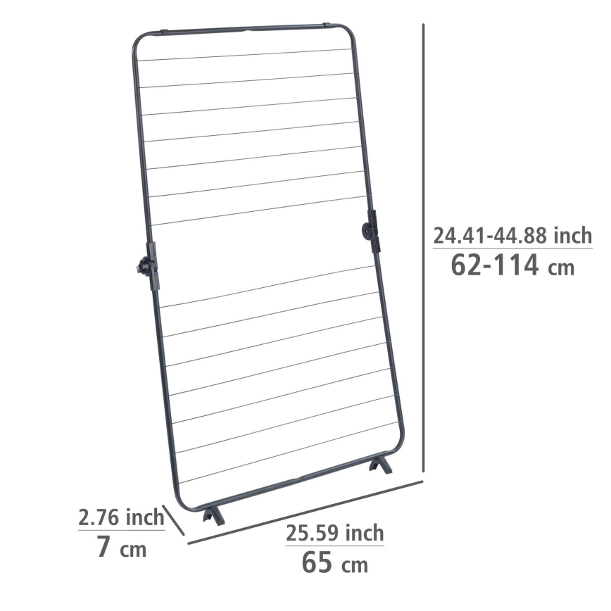 WENKO 63003100 - Sušák na prádlo CHAMPION 65x114 cm černá