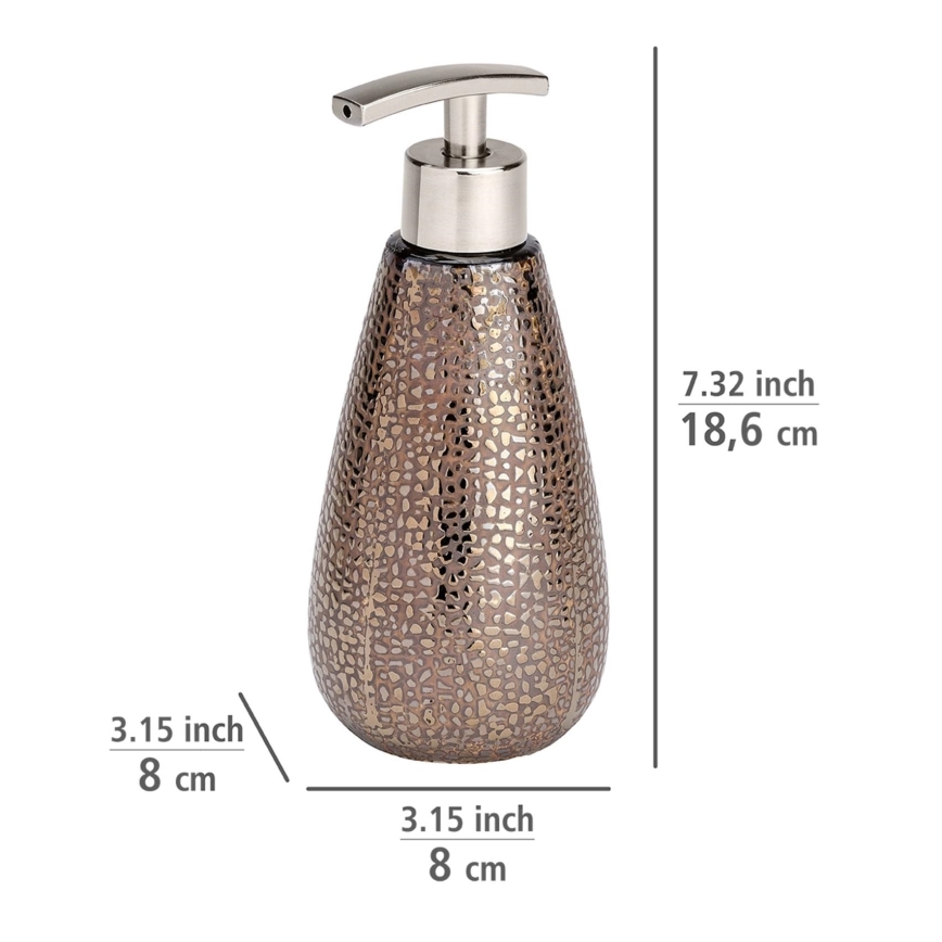WENKO 69109800 - Koupelnový set MARRAKESH 12,5x41 cm hnědá