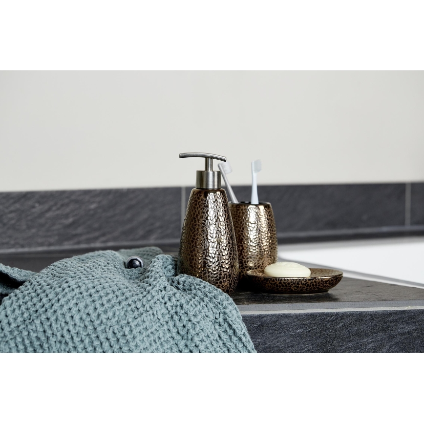 WENKO 69109800 - Koupelnový set MARRAKESH 12,5x41 cm hnědá