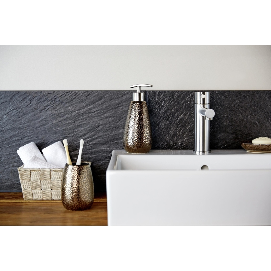 WENKO 69109800 - Koupelnový set MARRAKESH 12,5x41 cm hnědá