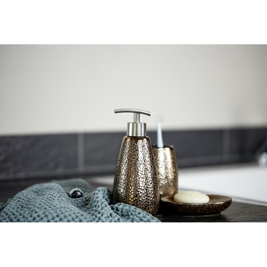 WENKO 69109800 - Koupelnový set MARRAKESH 12,5x41 cm hnědá