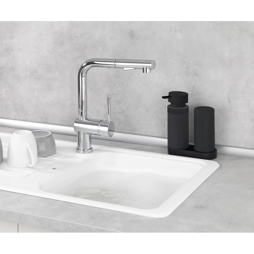 WENKO 69753800 - Organizér EASY SQUEEZ-E 15x18 cm černá