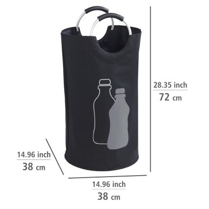 WENKO 69767800 - Taška JUMBO 38x72 cm černá