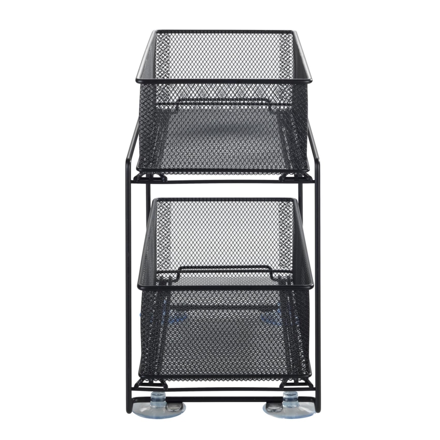 WENKO 69768800 - Držák zásuvky GIOMA 35x33,5 cm černá