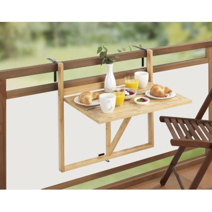 WENKO 69806800 - Stůl WAIKIKI 64x65 cm bílá/hnědá