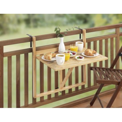 WENKO 69806800 - Stůl WAIKIKI 64x65 cm bílá/hnědá