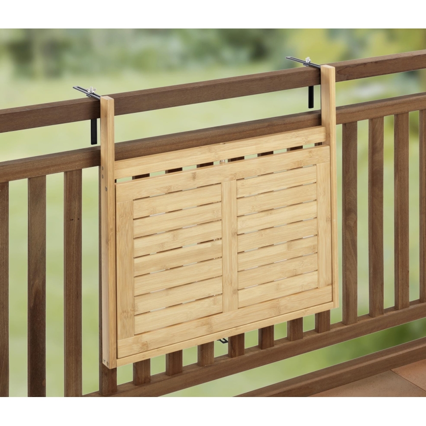 WENKO 69806800 - Stůl WAIKIKI 64x65 cm bílá/hnědá