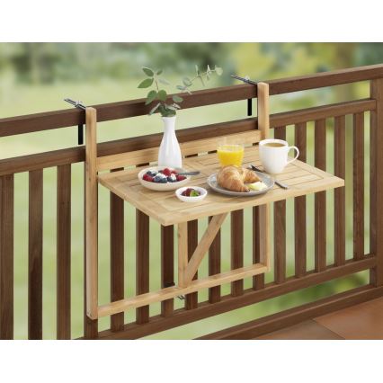 WENKO 69806800 - Stůl WAIKIKI 64x65 cm bílá/hnědá