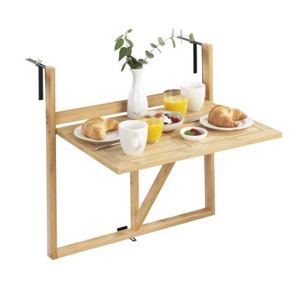 WENKO 69806800 - Stůl WAIKIKI 64x65 cm bílá/hnědá