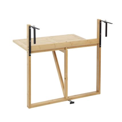 WENKO 69806800 - Stůl WAIKIKI 64x65 cm bílá/hnědá