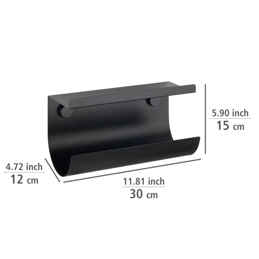 WENKO 71144800 - Držák na roli JET 30x15 cm černá