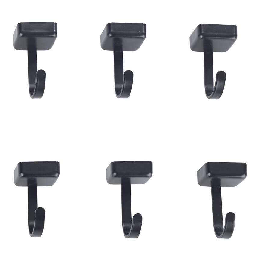 WENKO 71149800 - Háčky JET 2,2x3,9 cm černá/stříbrná