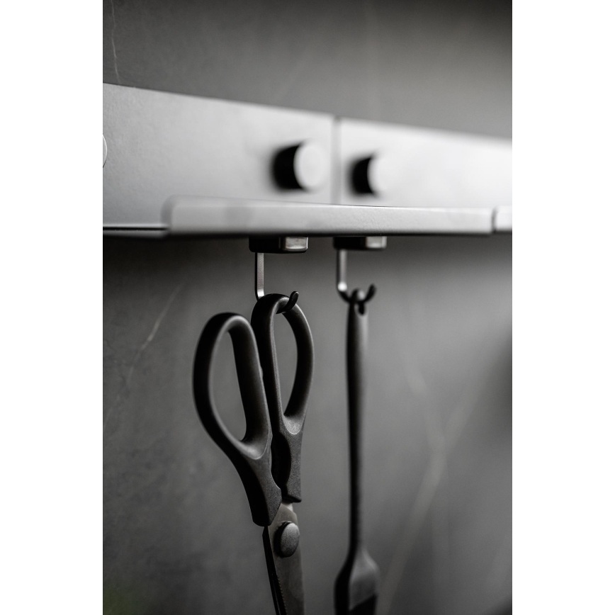 WENKO 71149800 - Háčky JET 2,2x3,9 cm černá/stříbrná