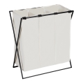 WENKO 71298800 - Koš na prádlo TRIO 69x76 cm krémová/černá