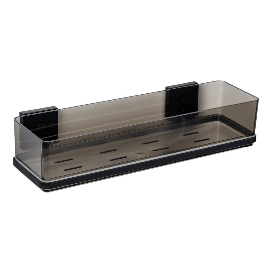 WENKO 71446800 - Polička VACUUM-LOC QUADRO ED 38,5x14,5 cm černá