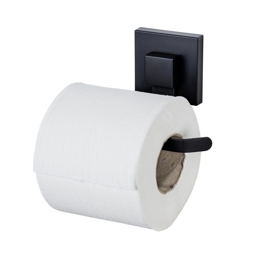 WENKO 71447800 - Držák toaletního papíru VACUUM-LOC QUADRO ED 14x11 cm černá