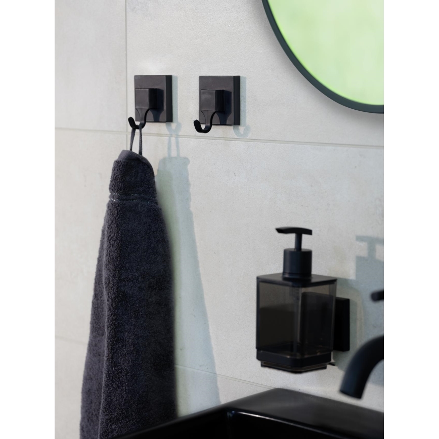 WENKO 71448800 - Háček VACUUM-LOC QUADRO ED 6x7 cm černá