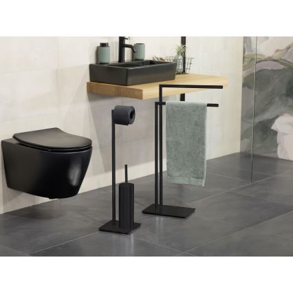 WENKO 71556800 - WC set RECCO 20x71,5 cm černá