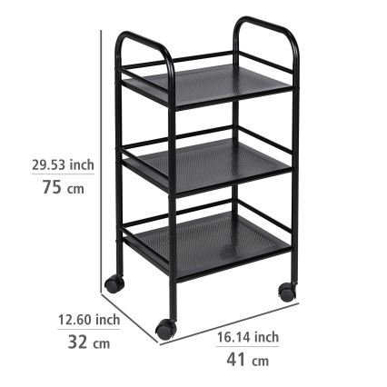 WENKO 71560800 - Vozík 41x75 cm černá