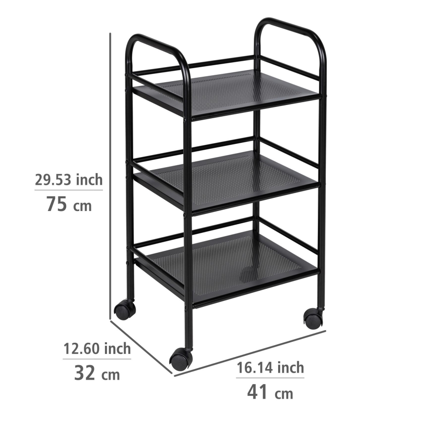 WENKO 71560800 - Vozík 41x75 cm černá