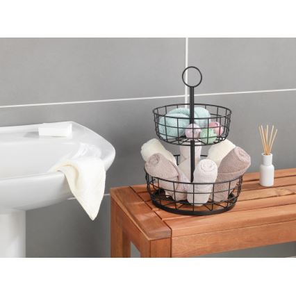 WENKO 88740800 - Košík LOFT 28x39 cm černá