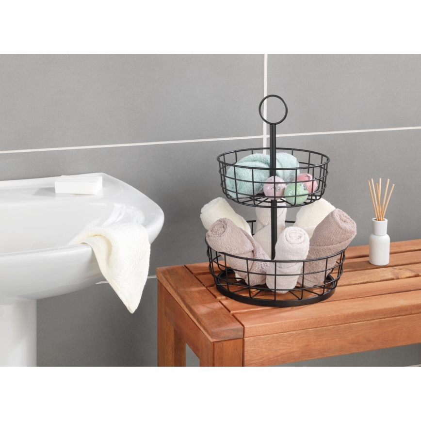 WENKO 88740800 - Košík LOFT 28x39 cm černá