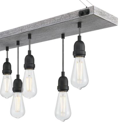 Westinghouse 6116440 - Lustr na řetězu ASHWOOD 7xE27/60W/230V