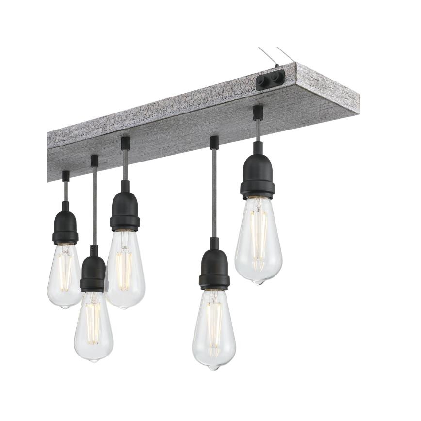 Westinghouse 6116440 - Lustr na řetězu ASHWOOD 7xE27/60W/230V