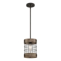 Westinghouse 61180 - Lustr na lanku LANGSTON 1xE27/60W/230V borovice