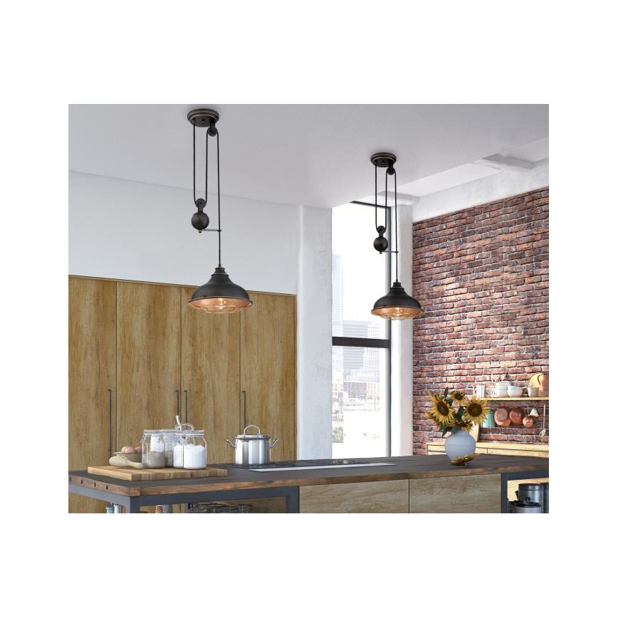 Westinghouse 61249 - Lustr na lanku CHAVES 1xE27/60W/230V
