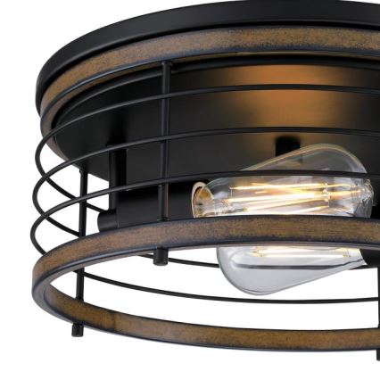 Westinghouse 61250 - Stropní svítidlo ACKTON 2xE27/60W/230V barnwood