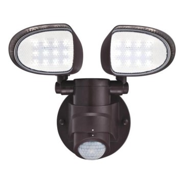 Westinghouse 63643 - LED Venkovní reflektor se senzorem 2xLED/8,75W/230V IP44