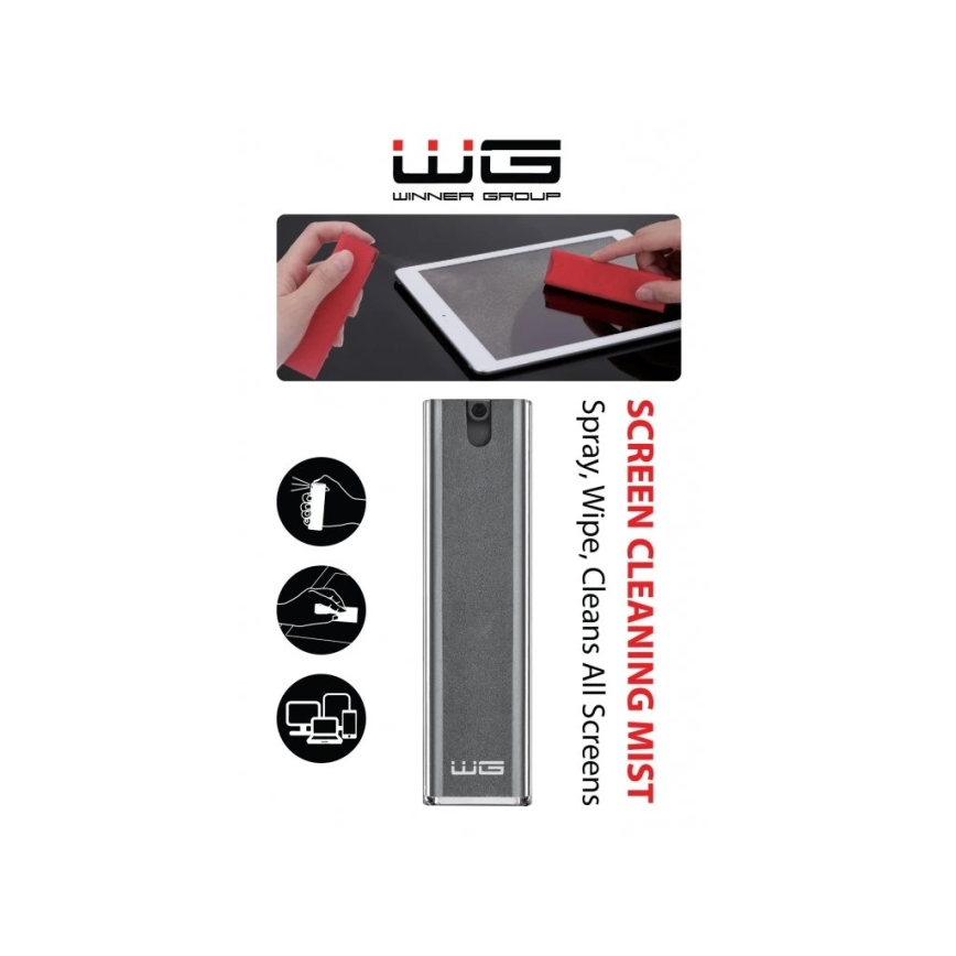 Winner Group - Čistič obrazovky 2v1 černá