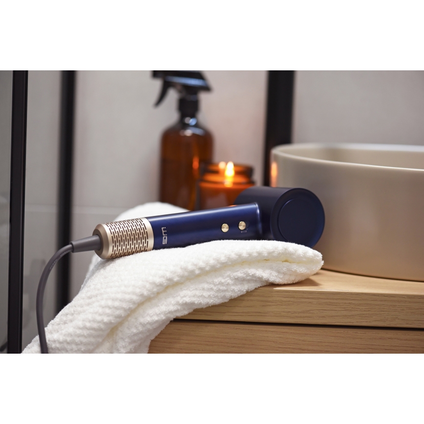 Winner Group - Fén s ionizátorem Elegance Air 1600W/230V modrá SCHUKO